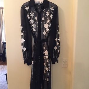 Authentic Carolina Herrera Embroidered Dress
